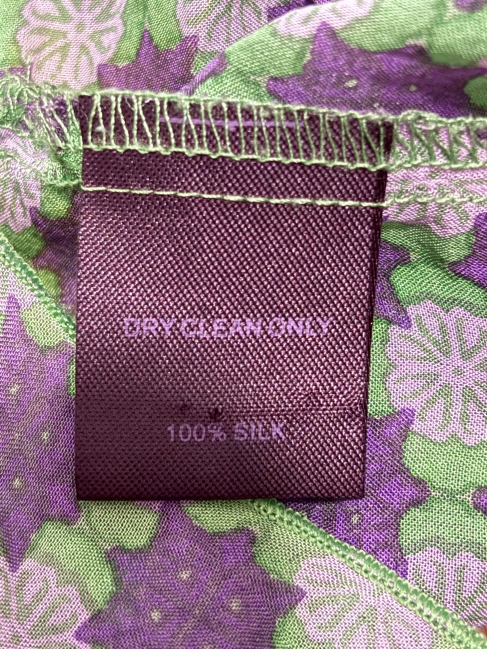 Hale Bob Silk Blend Beaded Boho Tunic Top Green Purple Size S - Picture 3 of 8